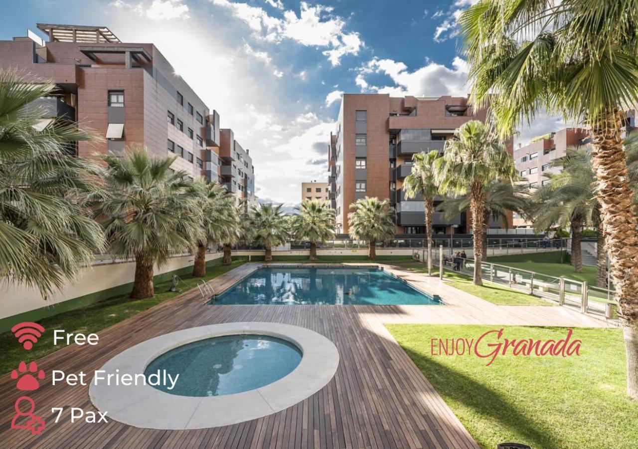 Ferienwohnung Enjoygranada Emir 3A - Piscina, Gym & Parking Exterior foto